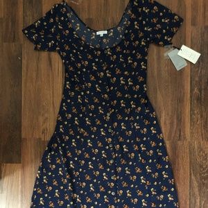 Nordstrom Floral Navy maxi Dress